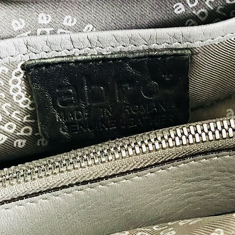 abro Leather Satchel Tote Bag Light Gray | Made in Germany - Picture 6 of 16